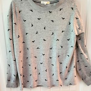 C & C California Gray Sweatshirt With Bats Sz L